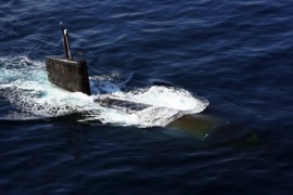 US_Navy_071111-N-5887M-002_The_Los_Angeles-class_nuclear-powered_fast-attack_submarine_USS_Miami_(SSN_755)_surfaces_in_the_North_Arabian_Sea_during_an_anti-submarine_warfare_(ASW)_exercise_with_the_Enterprise_Carrier_Strike_Gro